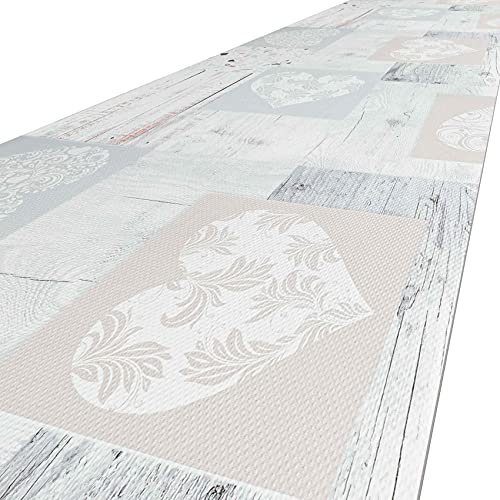 ANRO Küchenteppich Küchenläufer rutschfest & waschbar Teppich Küche Läufer Teppichläufer Bodenmatte für Küche Flur Shabby Abwaschbar 160 x 48cm