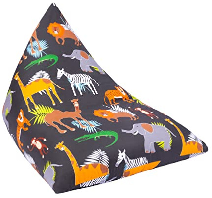Ready Steady Bed Sitzsack Kinder mit füllung - Bodenkissen Kinder Sitzsack Bean Bag Sitzkissen Boden - sitzsack Sessel (Africa)