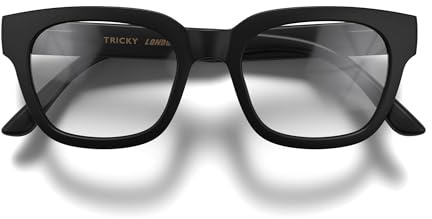 LONDON MOLE® Tricky occhiali da lettura | Lettori di forma quadrata/rettangolare/trapezoidale | Uomo donna unisex | Cerniere a molla