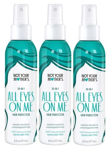 Not Your Mother's All Eyes On Me 10-in-1 Hair Perfector (3-Pack) - 6 fl oz - Heat Protectant for Hair - Moisturizing Detangler Spray and Frizz Control