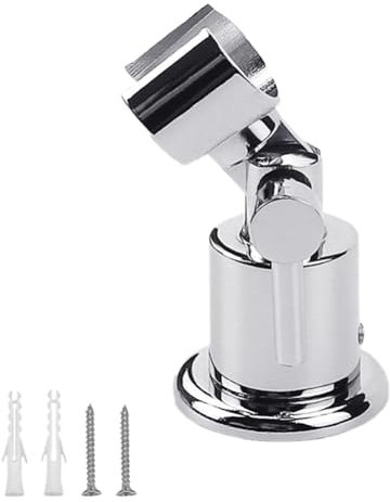 Oiieco Vollmetall Duschkopfhalterung 180 Grad Duschkopf Halterungen Handdusche Halterung mit Schraube für Dusche Handdusche Halterung mit Schraube