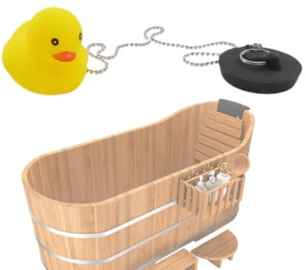 Drain Stopper – Grazioso tappo in gomma con catena per vasca e | universale galleggiante per il bagno, controllo 'acqua della doccia, serratura di scarico della vasca da bagno