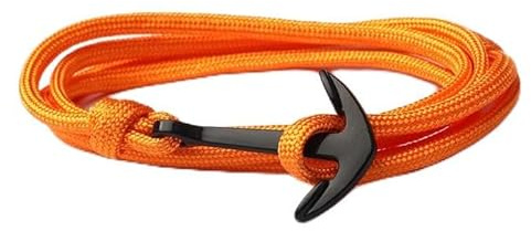ankare armband polyester sladd, One Size, Legering/polyester