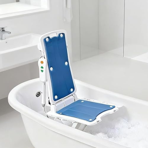Sollevatore elettrico leggero per sedia, sollevatore portatile da pavimento e da bagno, pieghevole, sollevatore da bagno impermeabile IP68 per vasca, altezza regolabile da 2,3 a 18,9, telecomando,