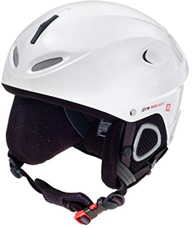 rueger-helmets RW-640 mit Lautsprecher Skihelm Snowboardhelm Ski Snowboard Skisport Bergsport, Größe:XS (53-54), Farbe:Matt Weiß