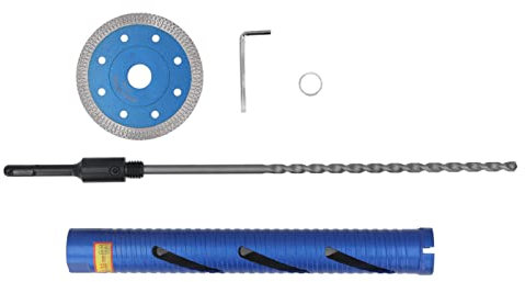 Broca Sacanúcleos De Diamante, Broca Sacanúcleos De Hormigón De Diamante Azul Broca Sacanúcleos Húmedos Y Secos De Alta Dureza Rosca 5/8‑11