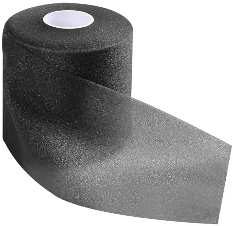 1 Rollen Athletic Tape, Foam Underwrap Bandage, Foam Pre-Wrap Sports Tape für Knöchel Handgelenke Hände und Ellbogen Knie, Hautverletzungen und Kleberückstände Vermeiden. Schwarz