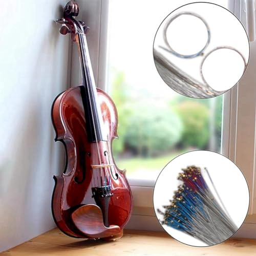 SameeHome violinsträngar elektronisk sträng för violin violinsträngar tillbehör för instrument 4/4 3/4 violin reservdelar 40 stycken