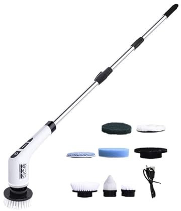 Depurador giratorio eléctrico, cepillo de limpieza inalámbrico | Cepillo giratorio eléctrico inalámbrico para limpieza de bañeras | Cepillo de ducha eléctrico, herramienta de limpieza del hogar para b