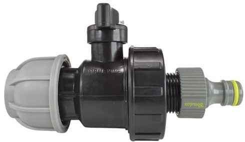 Mdpe Water Supply Pipe Outlet Valve to Garden Hose Fitting,Kits for 20mm,25mm and 32mm Pipe,Ideal for a Quick and Easy Water Supply Outlet (25mm)
