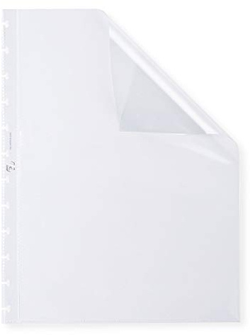 ELBA Prospekfodral med vario-dragkedja-principen manageMe! 10-pack öppna vänster genarbt, öppen upptill genarbt, transparent
