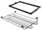Emuca Schubladen-Set aus Metall und Führungsrahmen, verstellbar, Modul 900 mm, Stahl und Aluminium, Farbe Mokka, 900 mm