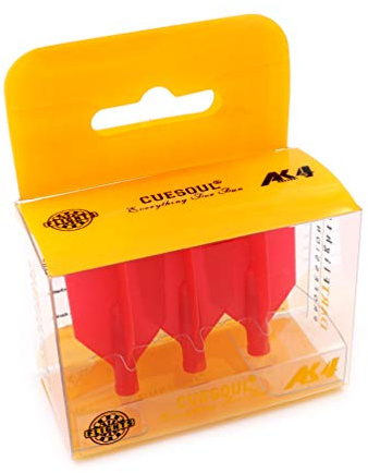 Black Scorpion CUESOUL TERO AK4 Dart Flights Slim with 7 Colors,Set of 3 pcs (Red)