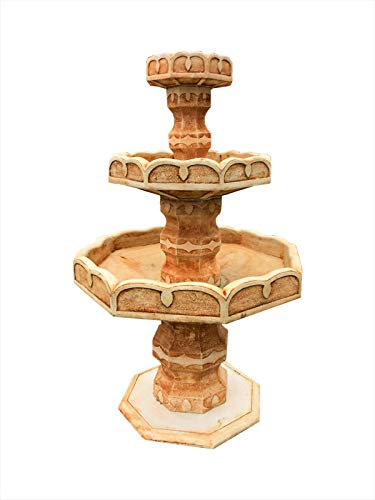Steinbrunnen Springbrunnen Kaskade Terracotta Zierbrunnen Brunnen Wasserspiel Gartenbrunnen