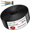 Cable subterráneo, de 5 a 90 m de cable de alimentación, NYY-J 3 x 4 mm², anillo de cable eléctrico para instalación exterior, suelo (10 m)