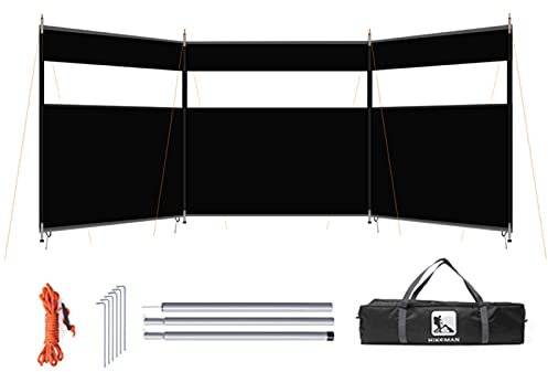 Toldo lateral para camping o acampada, para balcón, terraza y jardín, protección de la vida privada
