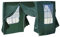 LEMROE Pavillon Seitenteile 2x2m wasserabweisend 210D Ersatz-Seitenwand mit Reißverschlüssen und transparenten Fenstern für Gartenpavillons (Grün)