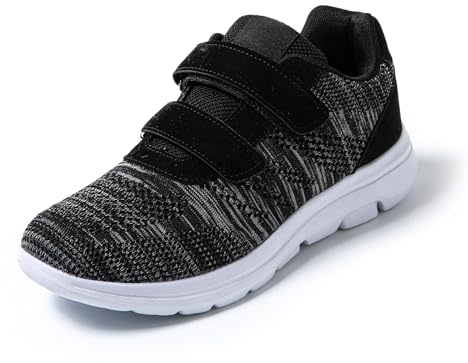 JOMIX Scarpe Uomo Strappo Sneakers Ragazzi Sportive Leggero Corsa Camminata Trekking SU8719-1 (Nero, 41)