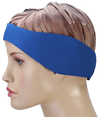 Schwimm-Ohrband, Erwachsene Schwimm-Ohr-Kopfband Neopren-elastisches Haarband Verstellbar Zum Schwimmen Schwimm-Kopfband (M)