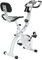 Magic Life Klappbarer Heimtrainer mit 10-stufig einstellbarem Magnetwiderstand | aufrechtes und liegendes faltbares stationäres Fahrrad für den Heimgebrauch, Weiß