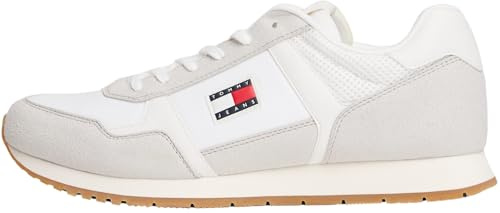 Tommy Jeans Tjm Runner Casual Em0Em01590, Basso Top, Uomo, Bianco (Ecru), 46 EU