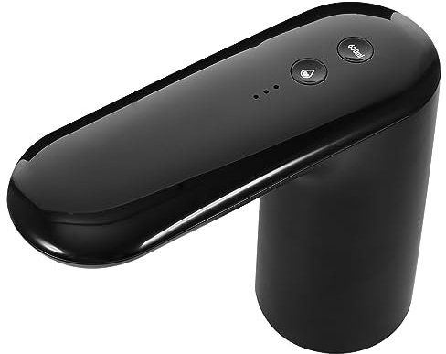 Holibanna Bomba De Agua Eléctrica Portátil USB para Dispensador De Botellas Dispensador De Agua De Galón Recargable Fácil De Usar Adecuado para Interiores y Exteriores Color Negro 1 Unidad