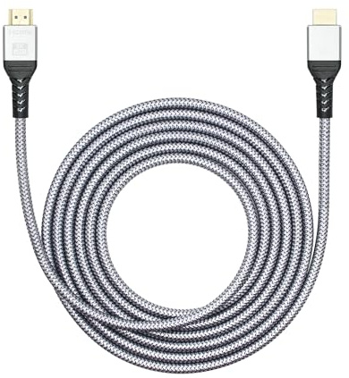 Riertostng Cable HDMI 2.1 8K, HDMI macho a HDMI macho de alta definición, compatible con 8 K @ 60 Hz, 4 K @ 144 Hz, adecuado para portátiles, PC, proyectores, etc. (3 m)