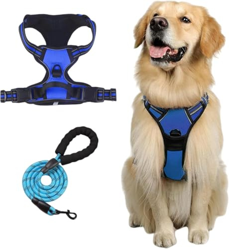 Fellstern - Imbracatura anti-tiraggio per cani, non pull, per cani di grandi dimensioni, regolabile, morbida