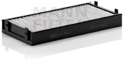 MANN-FILTER CUK 2941-2 Innenraumfilter/Kabinenluftfilter - Pollenfilter mit Aktivkohle - (2er Set) für Pkw + Transporter