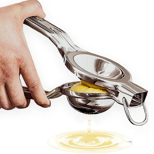 Nuvantee Spremi Limone in acciaio inox di qualità premium, Pressa agrumi, Spremiagrumi per bar, Pressa manuale per succo di limone e lime