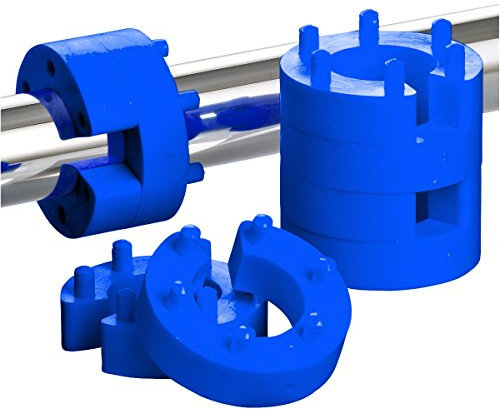 8er Set 25mm Federwegsbegrenzer Blue Line mit 6-Fach Positionierung Federwegbegrenzer