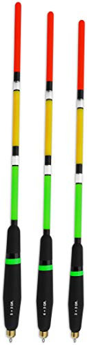Storfisk fishing & more Vorgebleite Posen Set für Karpfen und Brassen Pose Schwimmer Set 3 Stück in 3+3, 4+3 und 5+3 g