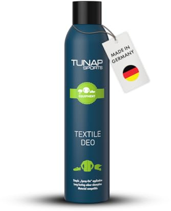 TUNAP SPORTS Textildeo | Neutralisiert Gerüche in Schuhen, Helm, Rucksack und Schutzausrüstung | Ohne Duftstoffe | Antibakterielle Textilpflege | Für Fahrradequipment | Made in Germany