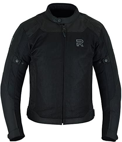 RAXUS Veste de moto d'été pour homme Track CoolPro, homologuée CE, Noir , M