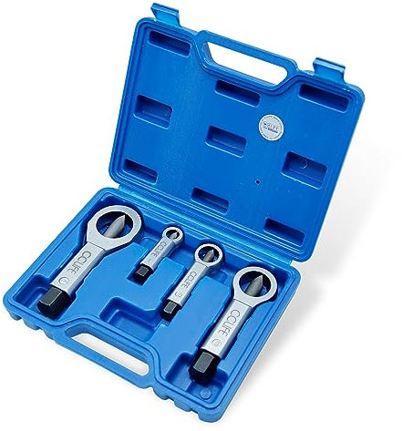 CCLIFE 9-27mm Mutternsprenger-Satz 4-tlg Nuss Splitter Mutter Entferner Extraktions Werkzeug zum Entfernen gebrochener und beschädigter Muttern