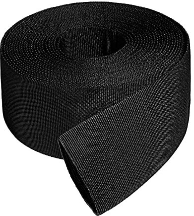 Gaine de protection en nylon pour câble de soudage - Torche Tig - Tuyau hydraulique - Diamètre intérieur de 3,8 cm - Longueur 7,6 m - Noir
