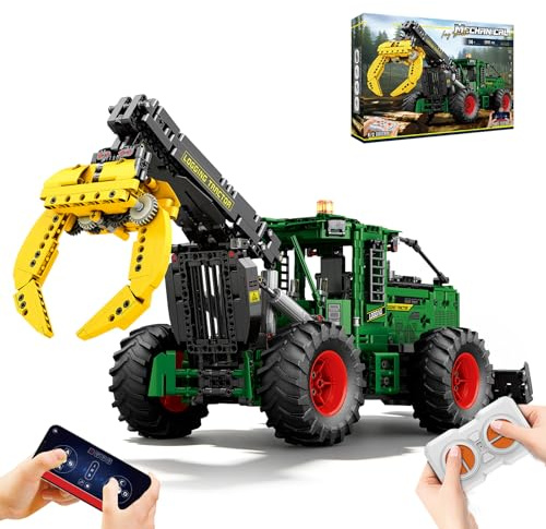 Reobrix Remote Control Tractor Building Block Sets for Adults (1741PCS)