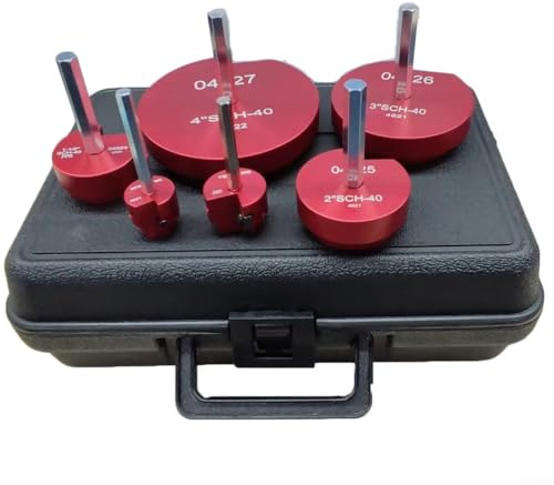 Lot de 6 alésoirs de tuyau PPR avec inserts de coupe en carbure, outil d'économie de raccord en alliage dur pour PVC, PVC, ABS, nettoyage et ébavurage de tuyaux, compatible avec standard