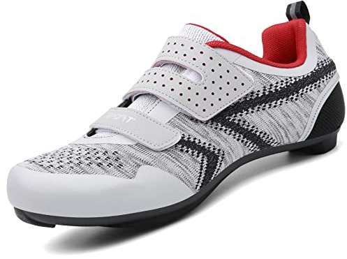 ULTIANT Chaussures de Cyclisme pour Femmes et Hommes, compatibles avec Les Chaussures de Cyclisme d'intérieur Peloton, Chaussures de vélo de Course équipées de Cales Look SPD SL Delta