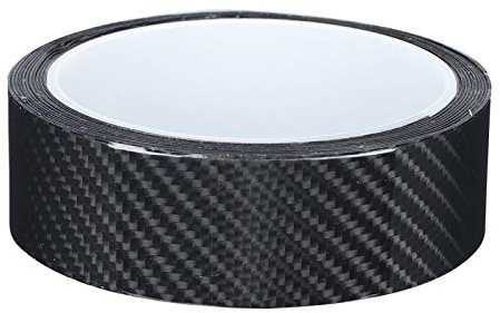 Nastro Fibra di Carbonio, Fydun Protezione Paraurti Auto Nero Pellicola Carbonio Adesiva Adesivo Antigraffio per Protezione del Bordo della Portiera Auto per Porta, Bagagliaio,