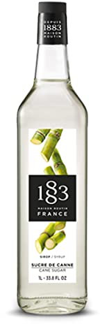 1883 Maison Routin Premium Cane Sugar (Gomme) Syrup for Cocktails, Mocktails, Coffee & Iced Tea Glass 1L