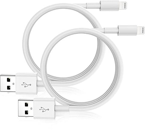 Câble iPhone 2M 2 pièces Câble Lightning vers USB [certifié Apple MFi] Chargeur Câble iPhone 2 mètres Compatible avec Apple iPhone 13 13 Pro 13 Pro Max 12 11 X XS XS Max XR 8 8 Plus 7 plus iPad iPod