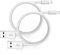 Cable iPhone 2M 2pcs Cable Lightning a USB [Certificado Apple MFi] Cargador Cable iPhone 2 Metros Compatible con Apple iPhone 13/13 Pro/12/11/X/8