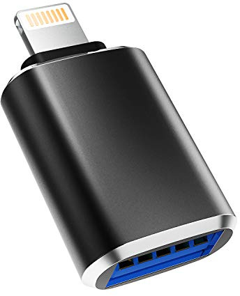 Adattatore OTG per conversione USB Lightning Adattatore Lightning USB 3.0 Convertitore fotocamera per Apple Certificato MFI Adattatore connettore backup per migrazione dati USB-A per iPhone 14 13 12