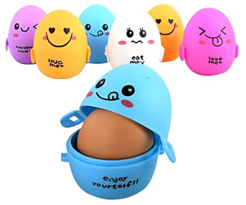 3 Stück Eierbox Eierhalter Kunststoff Eierdose, Tragbare Eierbehälter Eierträger, Auslaufsicherer Stoßfestem Ei Aufbewahrungsbox, Eier Behälter für Reisen Freien, Picknick (Zufällige Farbe)