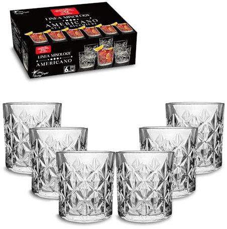 ARCA, Set di 6 Bicchieri Mixology Vetro per Americano, Cocktail, 33 cl