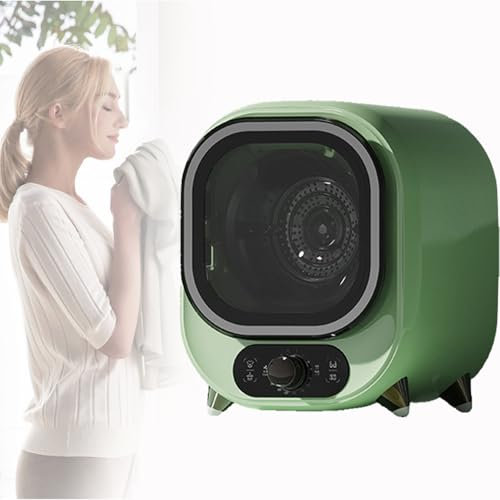 Spdazzleburst Petit sèche-Linge à Ventilation, sèche-Linge à Condensation Portable, capacité de 0,8 kg, pour Utilisation sur comptoir ou Montage Mural, Compact, Mini-essoreuse,Green