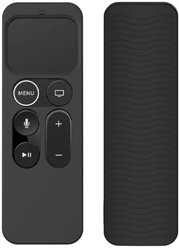 Telecommande Silicone Boîtier de Télécommande pour Apple TV 4K 4e Génération /5e Génération,Protege Antidérapante Coque Étui