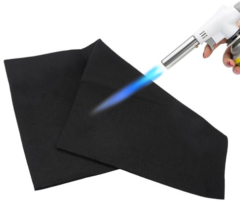 50 × 30 cm Tapis Anti Feu, Tapis de Protection pour Soudage Ignifuge, Tapi Résistant à la Chaleur Jusqu‘à 800 °C, Feutre de Carbone Tapis Ignifuge Cheminée, pour Protégé Contre les Étincelles