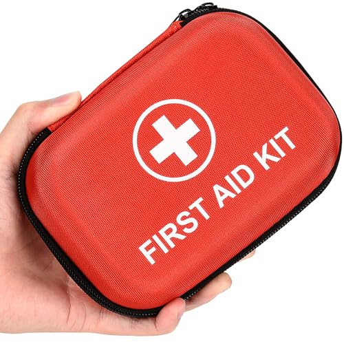 115 Piece Hard-Shell Portable EVA Emergency Medical Kit, Suitable for Home, Travel, Outdoor, Camping, Office, Car, Hiking, and School (115 Pack)